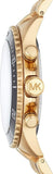 Buy Shop Michael Kors Bayville Chronograph Black Dial Gold Steel Strap Watch For Men - MK8726 USA Online