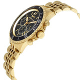 Buy Shop Michael Kors Bayville Chronograph Black Dial Gold Steel Strap Watch For Men - MK8726 USA Online