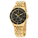 Buy Shop Michael Kors Bayville Chronograph Black Dial Gold Steel Strap Watch For Men - MK8726 USA Online