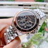 Buy Shop Michael Kors Bayville Chronograph Black Dial Silver Steel Strap Watch For Men - MK8725 USA Online