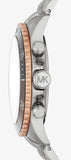 Buy Shop Michael Kors Bayville Chronograph Black Dial Silver Steel Strap Watch For Men - MK8725 USA Online