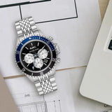 Buy Shop Michael Kors Bayville Chronograph Black Dial Silver Steel Strap Watch For Men - MK8749 USA Online