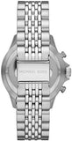 Buy Shop Michael Kors Bayville Chronograph Black Dial Silver Steel Strap Watch For Men - MK8749 USA Online