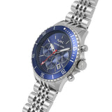 Buy Shop Michael Kors Bayville Chronograph Black Dial Silver Steel Strap Watch For Men - MK8749 USA Online