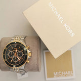 Buy Shop Michael Kors Bayville Chronograph Black Dial Two Tone Steel Strap Watch For Women - MK8872 USA Online