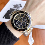 Buy Shop Michael Kors Bayville Chronograph Black Dial Two Tone Steel Strap Watch For Women - MK8872 USA Online