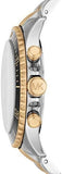 Buy Shop Michael Kors Bayville Chronograph Black Dial Two Tone Steel Strap Watch For Women - MK8872 USA Online