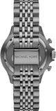 Buy Shop Michael Kors Bayville Chronograph Blue Dial Grey Steel Strap Watch For Men - MK8727 USA Online