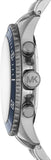 Buy Shop Michael Kors Bayville Chronograph Blue Dial Grey Steel Strap Watch For Men - MK8727 USA Online