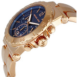 Buy Shop Michael Kors Bel Aire Blue Dial Rose Gold Steel Strap Watch for Women - MK5410 USA Online