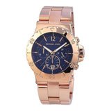 Buy Shop Michael Kors Bel Aire Blue Dial Rose Gold Steel Strap Watch for Women - MK5410 USA Online