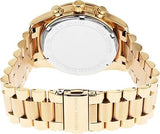 Buy Shop Michael Kors Berkley Chronograph Black Dial Gold Steel Strap Watch For Women - MK7414 USA Online
