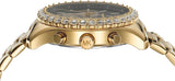 Buy Shop Michael Kors Berkley Chronograph Black Dial Gold Steel Strap Watch For Women - MK7414 USA Online