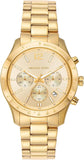 Buy Shop Michael Kors Berkley Chronograph Gold Dial Gold Steel Strap Watch For Women - MK7411 USA Online