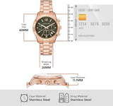 Buy Shop Michael Kors Berkley Chronograph Green Dial Rose Gold Steel Strap Watch For Women - MK7412 USA Online
