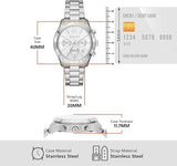 Buy Shop Michael Kors Berkley Chronograph Silver Dial Silver Steel Strap Watch For Women - MK7413 USA Online