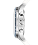 Buy Shop Michael Kors Berkley Chronograph Silver Dial White Rubber Strap Watch For Women - MKO1040 USA Online