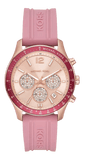 Buy Shop Michael Kors Berkley Quartz Rose Gold Dial Pink Rubber Strap Watch for Women - MKO1039 USA Online