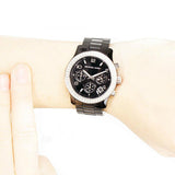 Buy Shop Michael Kors Runway Black Dial Black Steel Strap Watch for Women - MK5190 USA Online