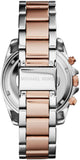 Buy Shop Michael Kors Blair Chronograph Black Dial Two Tone Steel Strap Watch For Women - MK6093 USA Online