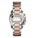 Buy Shop Michael Kors Blair Chronograph Black Dial Two Tone Steel Strap Watch For Women - MK6093 USA Online
