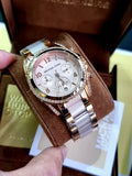 Buy Shop Michael Kors Blair Chronograph Silver Dial Silver Steel Strap Watch for Women - MK5459 USA Online