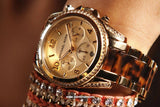 Buy Shop Michael Kors Blair Gold Dial Two Tone Steel Strap Watch for Women - MK6094 USA Online
