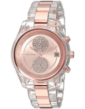 Buy Shop Michael Kors Blair Quartz Analog Rose Gold Dial Two Tone Steel Strap Watch For Women - MK6498 USA Online