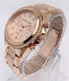 Buy Shop Michael Kors Blair Rose Gold Dial Rose Gold Steel Strap Watch for Women - MK5263 USA Online