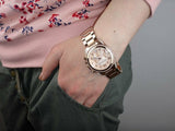 Buy Shop Michael Kors Blair Rose Gold Dial Rose Gold Steel Strap Watch for Women - MK5263 USA Online