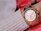 Buy Shop Michael Kors Blair Rose Gold Dial Rose Gold Steel Strap Watch for Women - MK5263 USA Online