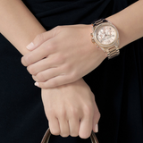 Buy Shop Michael Kors Blair Rose Gold Dial Rose Gold Steel Strap Watch for Women - MK5263 USA Online