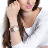 Buy Shop Michael Kors Blair Rose Gold Dial Rose Gold Steel Strap Watch for Women - MK5263 USA Online