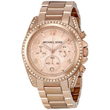 Buy Shop Michael Kors Blair Rose Gold Dial Rose Gold Steel Strap Watch for Women - MK5263 USA Online