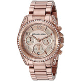 Buy Shop Michael Kors Blair Rose Gold Dial Rose Gold Steel Strap Watch for Women - MK5263 USA Online
