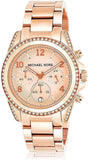 Buy Shop Michael Kors Blair Rose Gold Dial Rose Gold Steel Strap Watch for Women - MK5263 USA Online