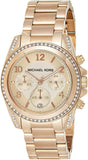Buy Shop Michael Kors Blair Rose Gold Dial Rose Gold Steel Strap Watch for Women - MK5263 USA Online