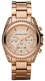 Buy Shop Michael Kors Blair Rose Gold Dial Rose Gold Steel Strap Watch for Women - MK5263 USA Online