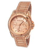 Buy Shop Michael Kors Blair Rose Gold Dial Rose Gold Steel Strap Watch for Women - MK5613 USA Online
