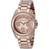 Buy Shop Michael Kors Blair Rose Gold Dial Rose Gold Steel Strap Watch for Women - MK5613 USA Online