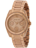 Buy Shop Michael Kors Blair Rose Gold Dial Rose Gold Steel Strap Watch for Women - MK5613 USA Online