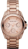 Buy Shop Michael Kors Blair Rose Gold Dial Rose Gold Steel Strap Watch for Women - MK5613 USA Online