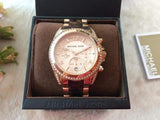 Buy Shop Michael Kors Blair Rose Gold Dial Two Tone Steel Strap Watch For Women - MK5859 USA Online