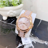 Buy Shop Michael Kors Blair Rose Gold Dial Two Tone Steel Strap Watch for Women - MK6175 USA Online