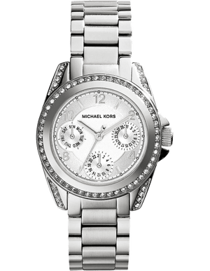 Buy Shop Michael Kors Blair Silver Dial SIlver Steel Strap Watch for Women - MK5612 USA Online