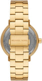 Buy Shop Michael Kors Blake Quartz Black Dial Gold Steel Strap Watch for Men - MK9136 USA Online