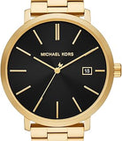 Buy Shop Michael Kors Blake Quartz Black Dial Gold Steel Strap Watch for Men - MK9136 USA Online
