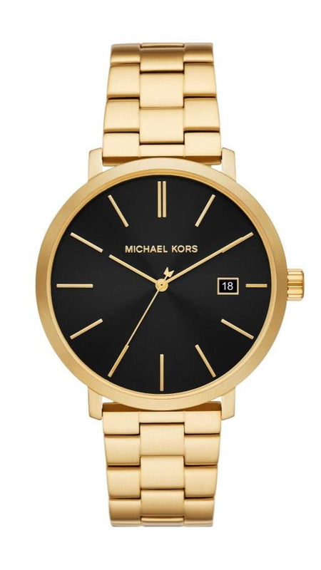 Buy Shop Michael Kors Blake Quartz Black Dial Gold Steel Strap Watch for Men - MK9136 USA Online