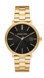 Buy Shop Michael Kors Blake Quartz Black Dial Gold Steel Strap Watch for Men - MK9136 USA Online