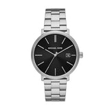Buy Shop Michael Kors Blake Quartz Black Dial Silver Steel Strap Watch for Men - MK9133 USA Online